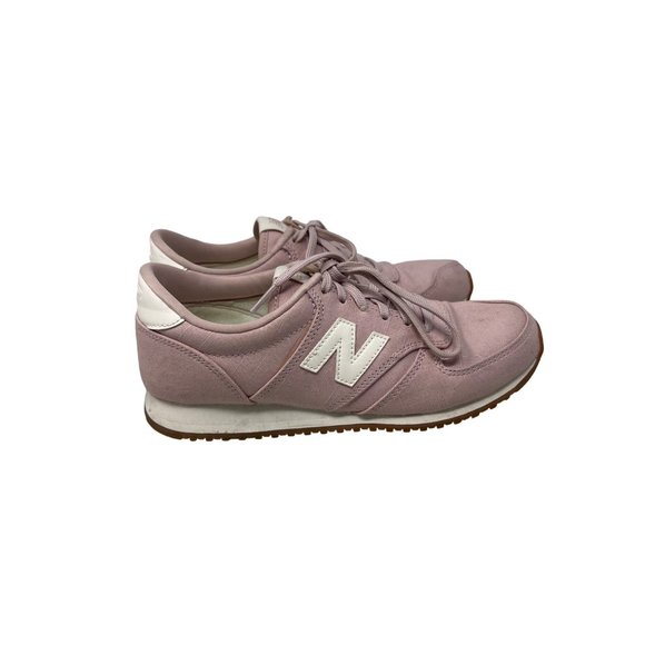 New Balance 420 Lace-Up Trainers Womens 7 Pink Low Profile Running Sneakers - Picture 1 of 9